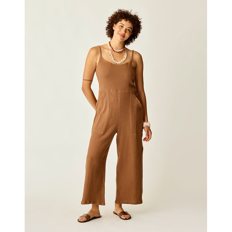 Knox Gauze Jumpsuit – Rum|Rum|XS|SM|MD|LG|XL