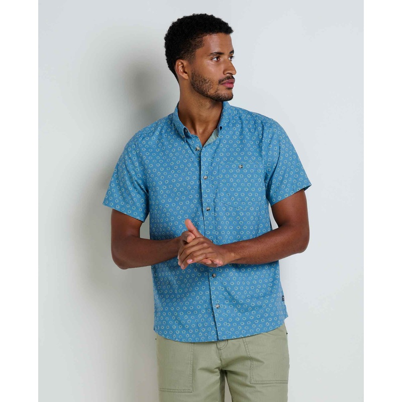 Mattock II Short Sleeve Shirt – Glacier Geo Print