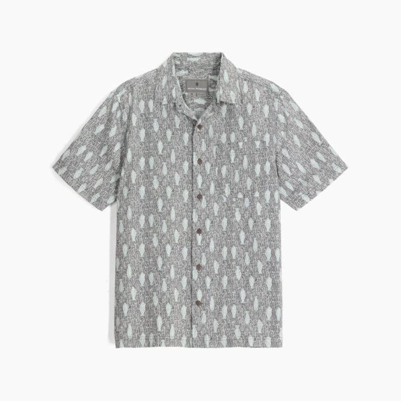 Men’s Camino Pucker Short Sleeve – Everglade Fish Print