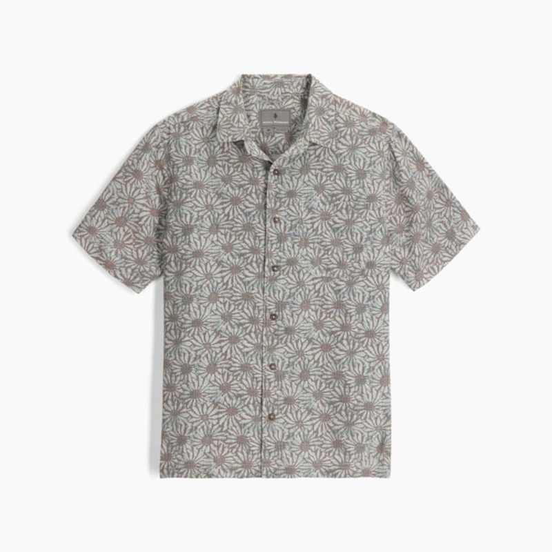 Men’s Camino Pucker Short Sleeve – Lion Caledonia Print