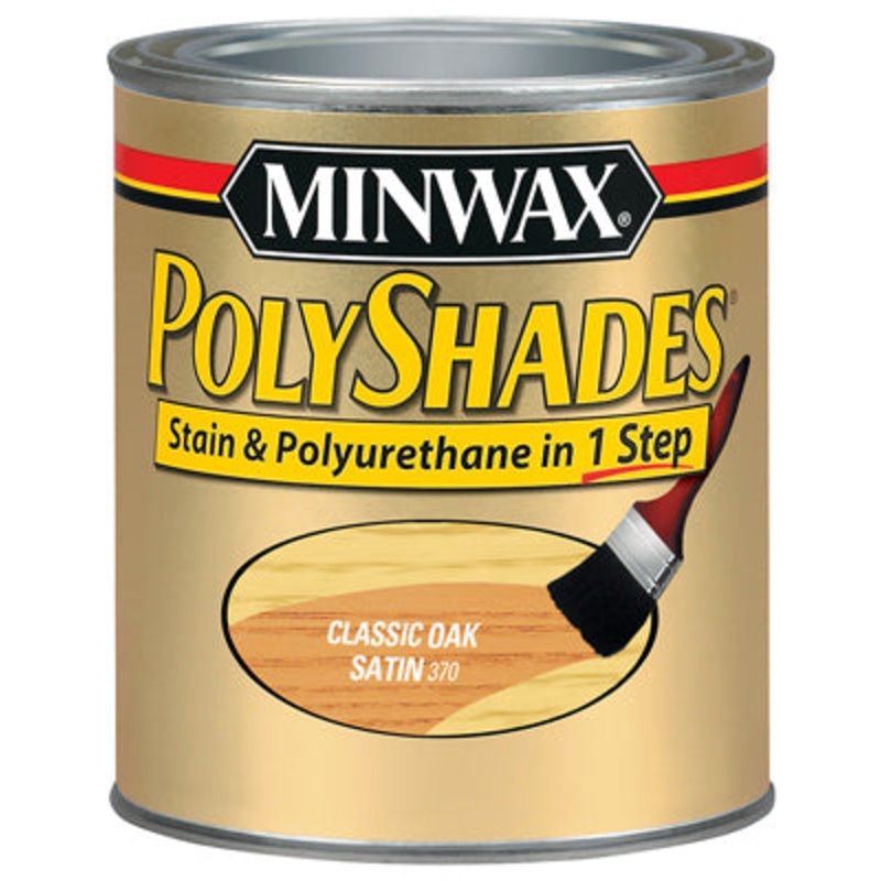 Polyshades Wood Stain Finish QUART – SATIN – CLASSIC OAK