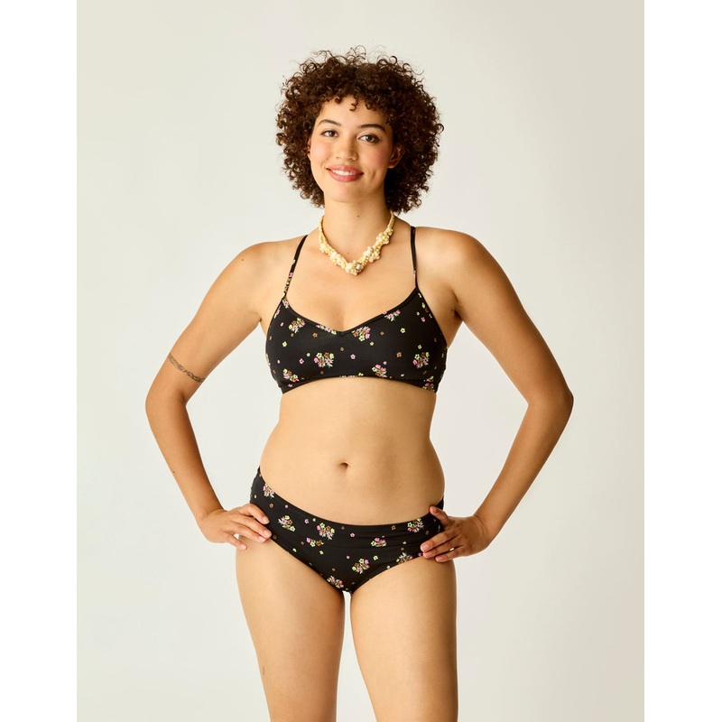 Stinson Swim Bottom – Black Floret