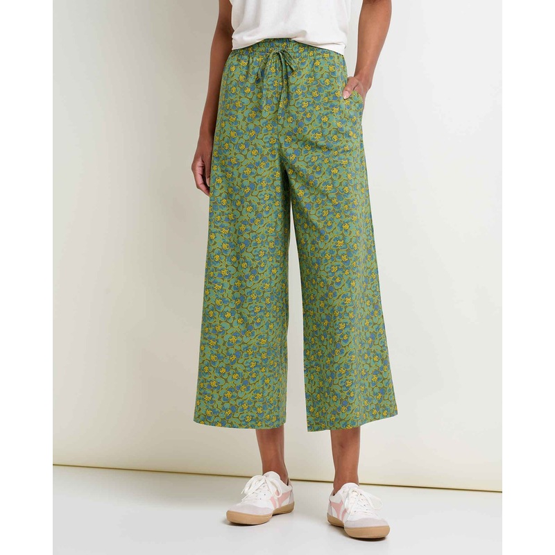 Sunkissed Wide Leg Pant – Epidote Camellia Print