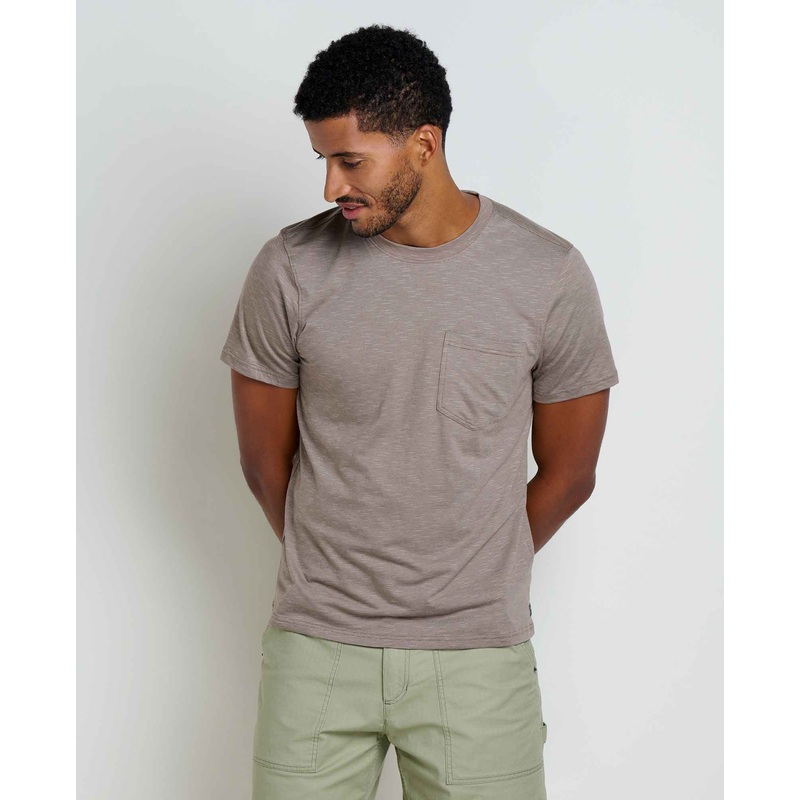 Tempo Crew Short Sleeve Pocket Tee – Dark Chino
