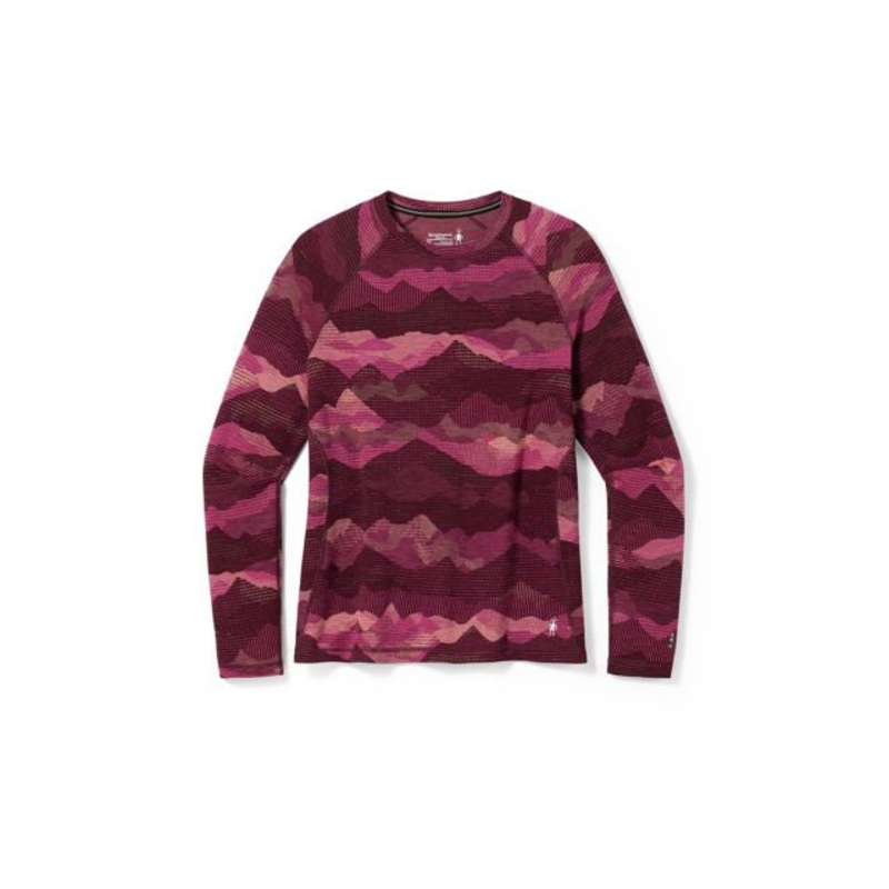 Women’s Classic Thermal Merino Base Layer Pattern Crew Plus