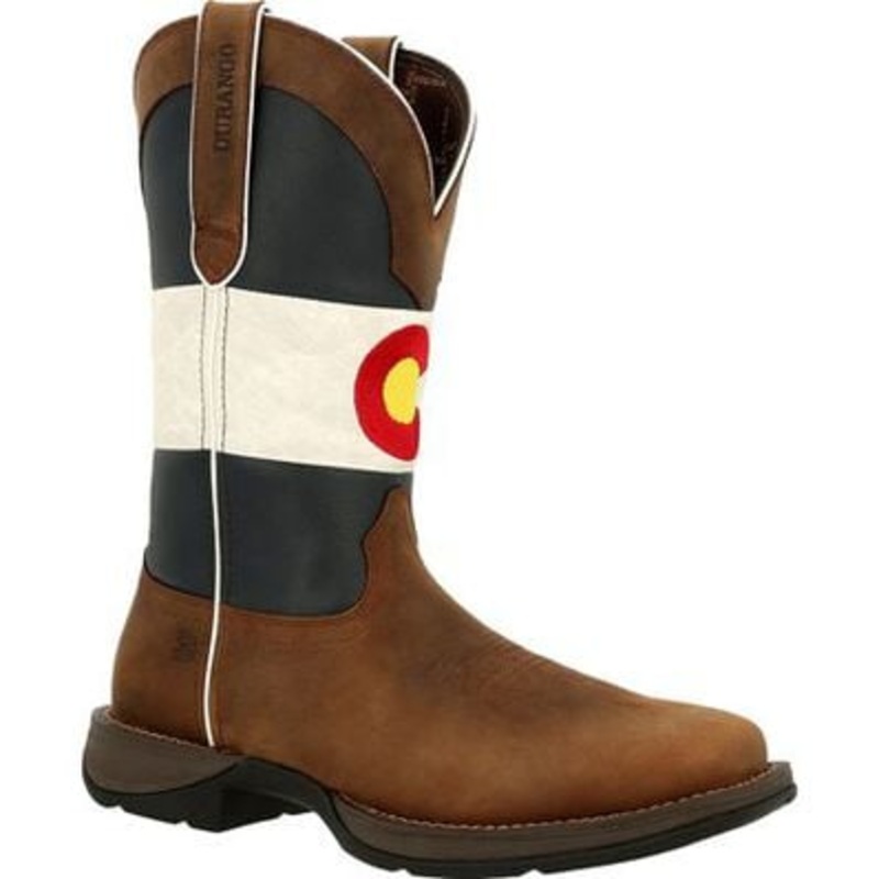 Men’s Rebel By Durango Colorado Flag Western Boot