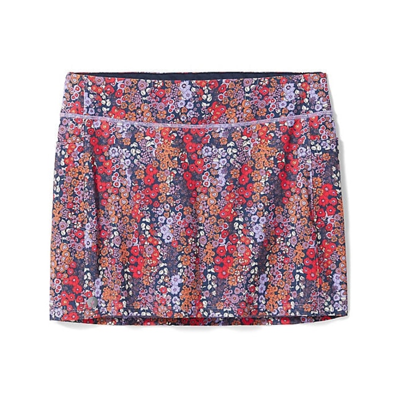 Women’s Active Lined Skirt|Ultra Violet Meadow Print|Black|M|L|XL|S