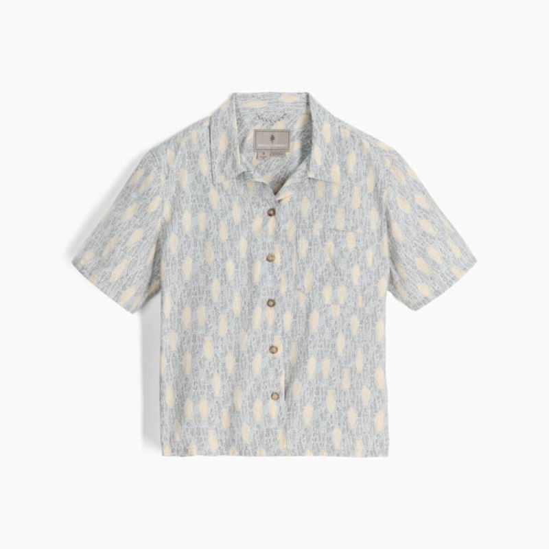 Women’s Camino Pucker Short Sleeve – Summer Sky Fish Print