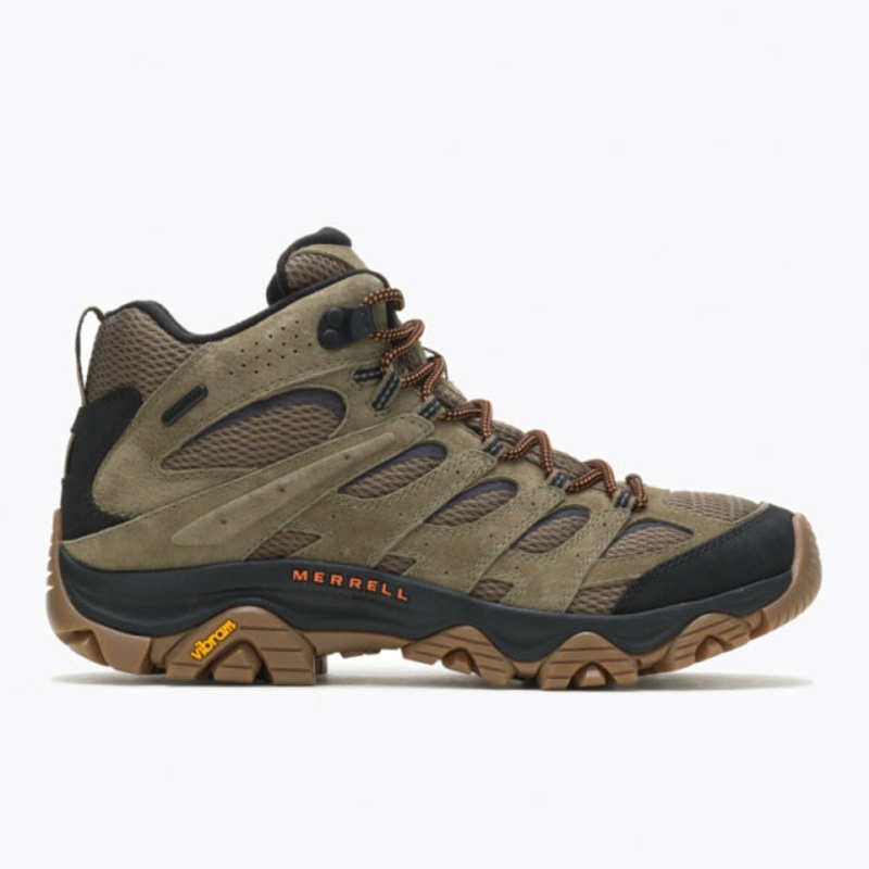 Men’s Moab 3 Mid Waterproof|Olive/Gum|8.5|9.5|10.5|11.5|12.5|8|9|10|11|12|13|14
