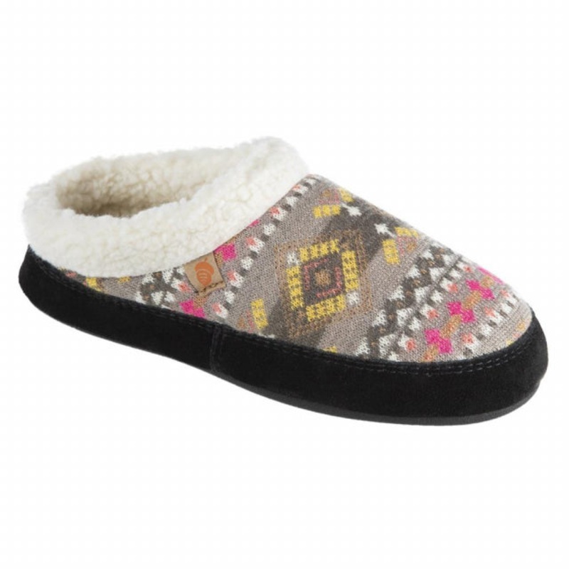 Women’s Fairisle Clog Slipper with Indoor/Outdoor Sole