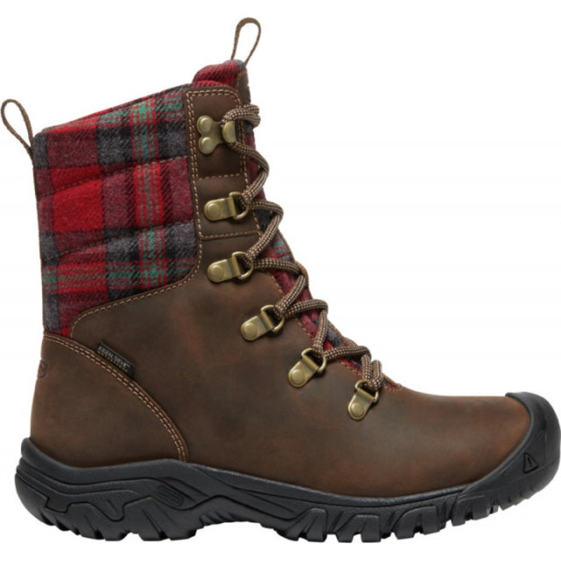 Women’s Greta Boot WP|Dark Brown/Red Plaid|6|6.5|7|7.5|8|8.5|9|9.5|10|10.5|11