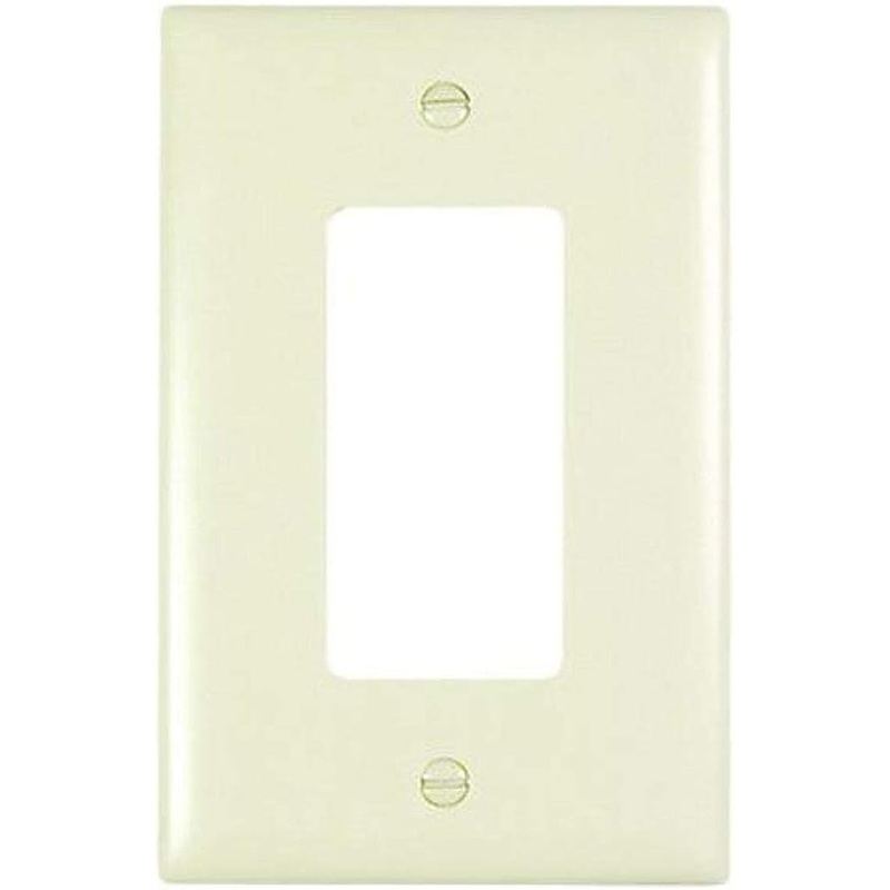1 Gang Wall Plate with Decorator Opening, Light Almond
