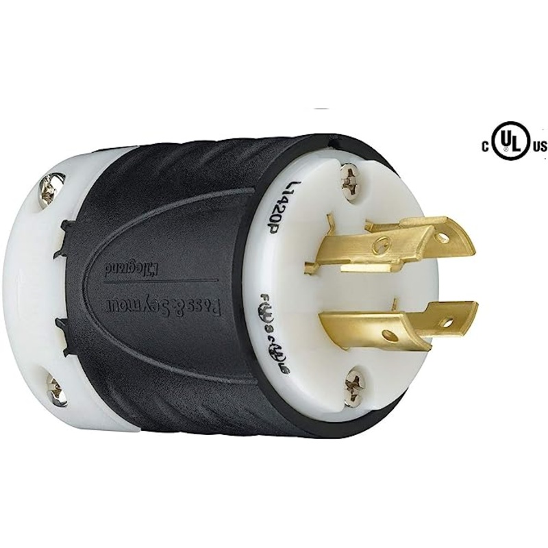 20A 125V Industrial Grade Turn Lock Plug