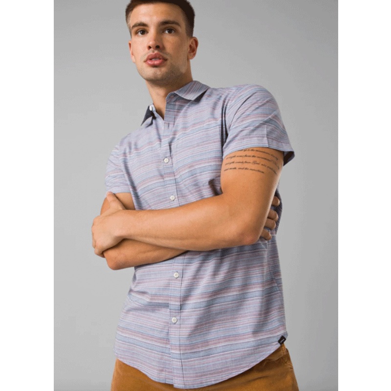 Men’s Groveland Shirt|Clear Sky Stripe|Cove|Rust Stripe|SM|MD|LG|XL|XXL