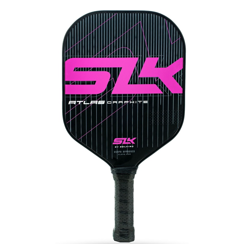 SLK Graphite ATLAS Control Pickleball Paddle, Purple Widebody