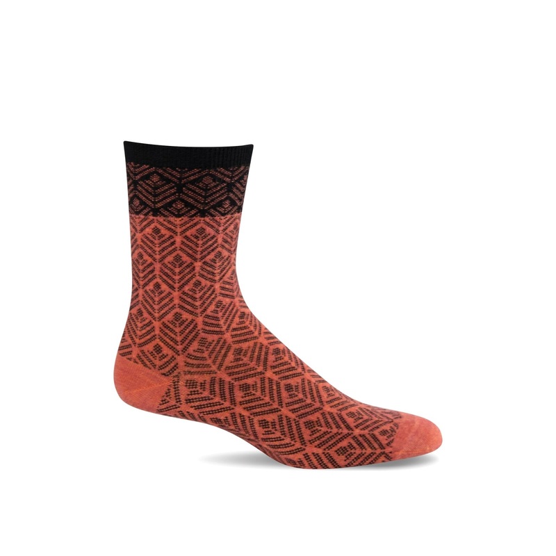 Women’s Leaflet Sock – Red Rock