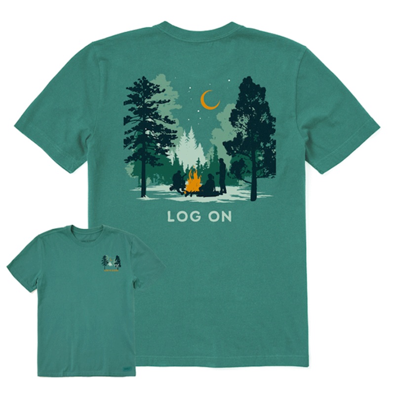Men’s Log On Campfire Crusher-LITE Tee