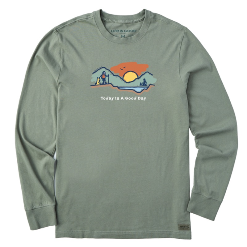 Men’s Today Is A Good Day Hike Vista Long Sleeve Crusher-lite Tee