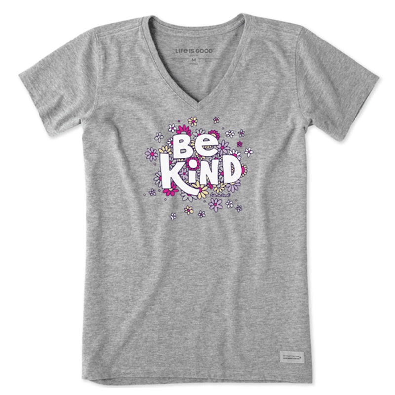 Women’s Be Kind Flower Lines Crusher-LITE Vee
