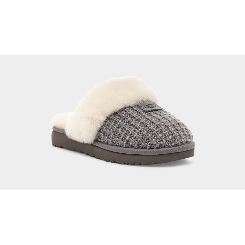 Women’s Cozy Slipper|Charcoal|Cream|6 M|7 M|8 M|9 M|10 M|11 M