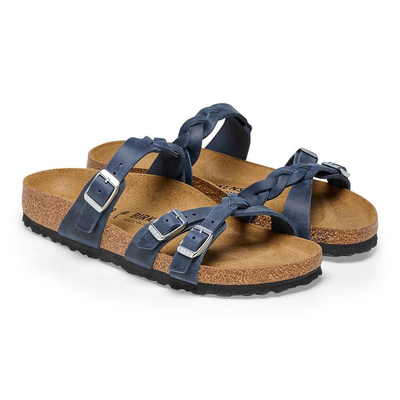 Women’s Franca Oiled Leather Clog – Navy