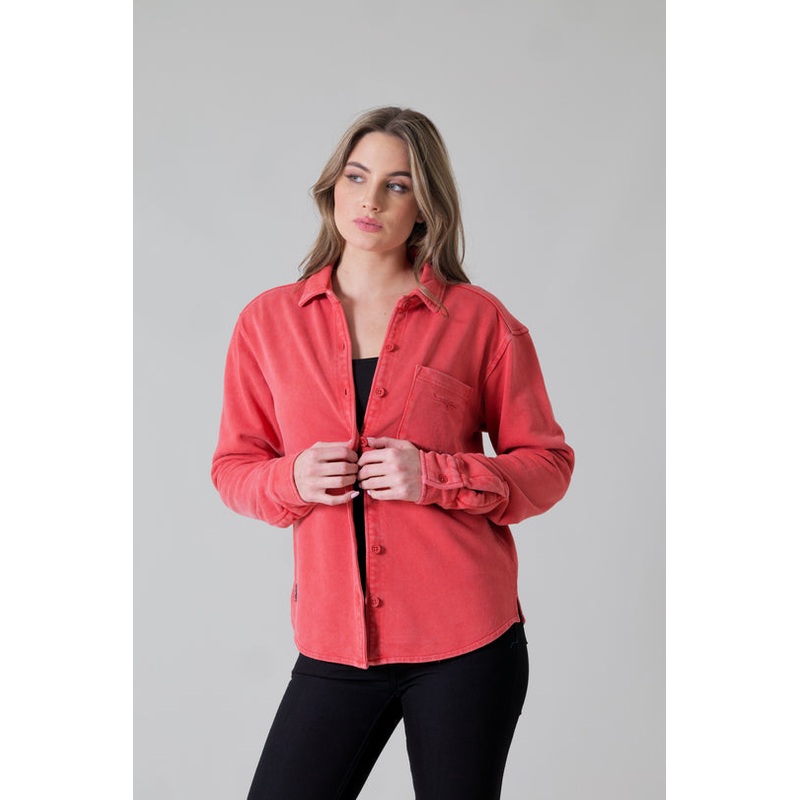 Women’s Throw Shirt Top|Red|Sage|S|M|L|XL