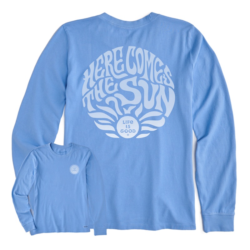 Women’s Trippy Here Comes the Sun Long Sleeve Crusher-LITE Tee