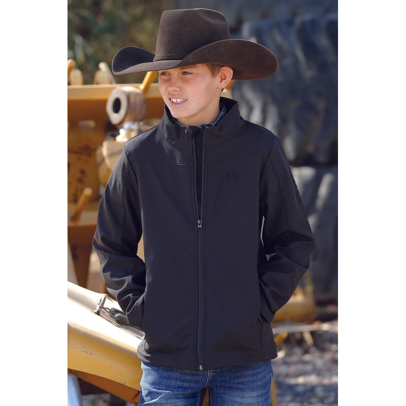 Boy’s Bonded Jacket|XS|S|M|L|XL|XXL|Black