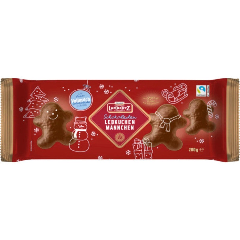 Gingerbread Cookies in Milk Chocolate