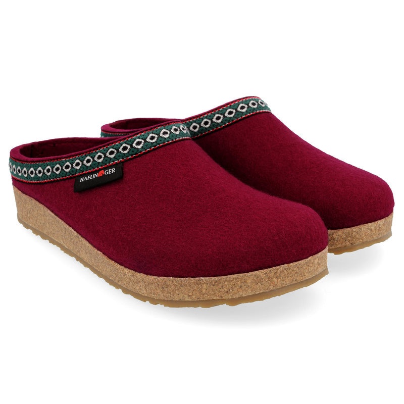 Grizzly Classic Wool Felt Clog Slipper – Bordo