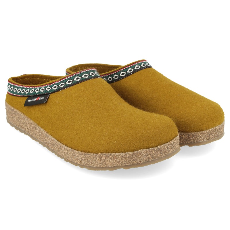Grizzly Classic Wool Felt Clog Slipper – Mustard
