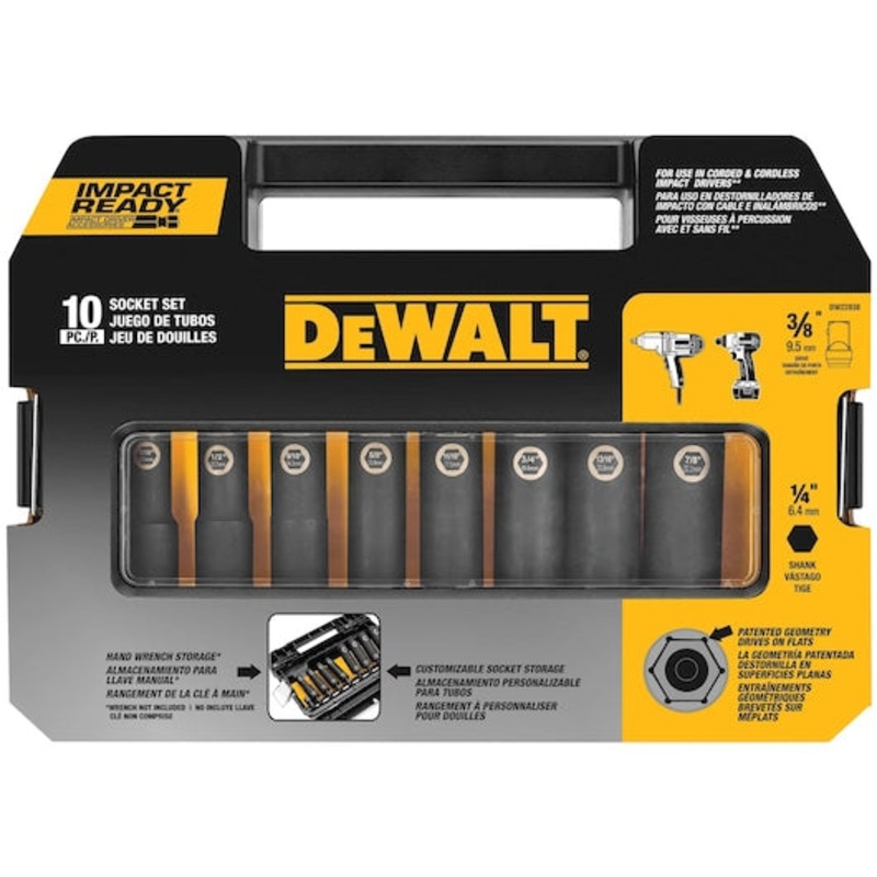 IMPACT READY 3/8 IN. Socket Set – 10 PIECE