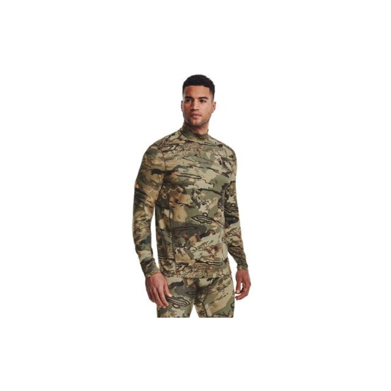 Men’s ColdGear Infrared Camo Mock Long Sleeve