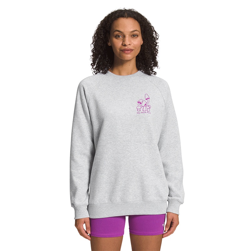 Womens Places We Love Crew|TNF Light Grey Heather|XS|SM|MD|LG|XL|XXL|3XL