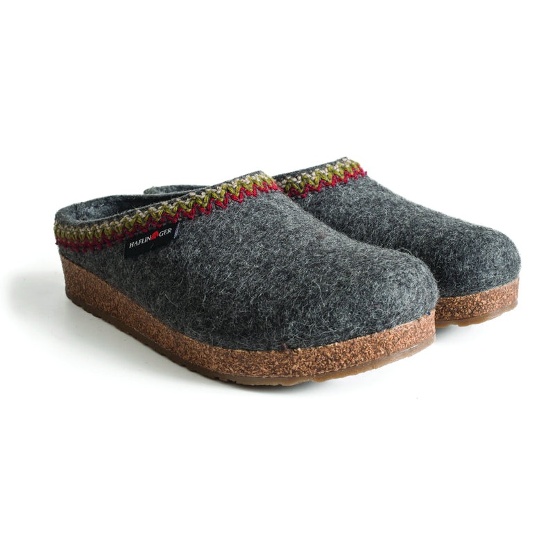 Zigzag Classic Clog Slipper – Grey