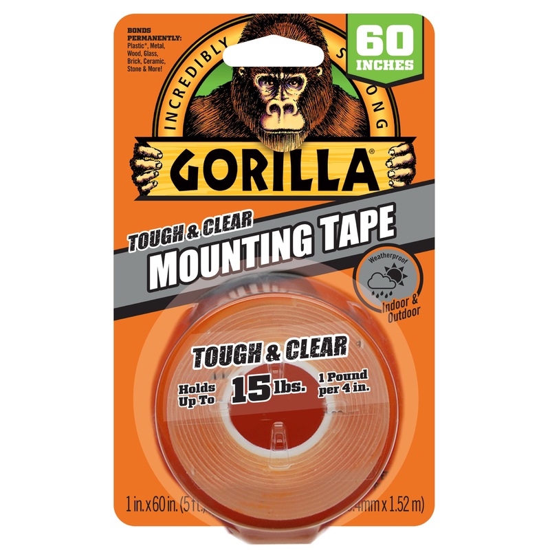 1 in. X 60 in. Tough & Clear Double Sided Mounting Tape
