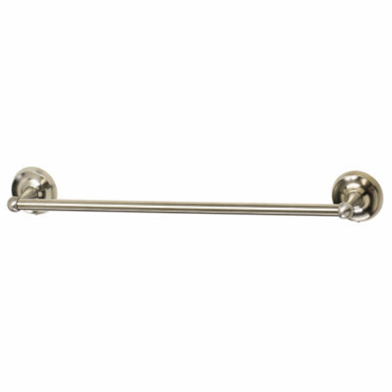24 In. Rounded Towel Bar – Brushed Nickel