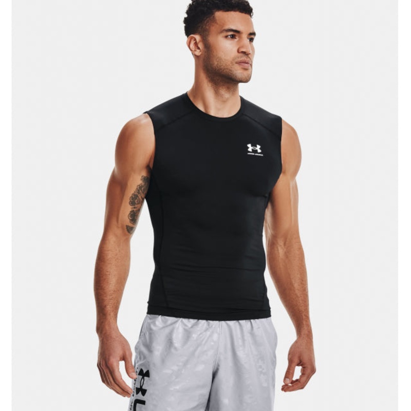 Men’s Hg Armour Comp Sl|Black white|M|XL|XXL|XS|S|L