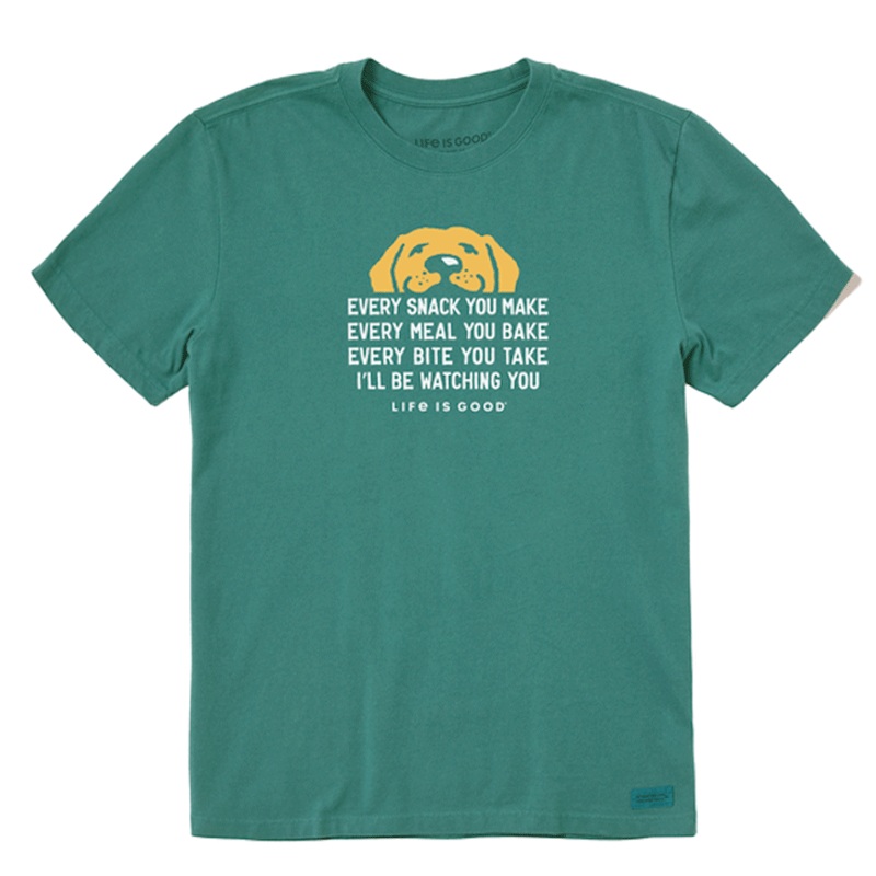 Men’s I’ll Be Watching You Yellow Lab Crusher Tee