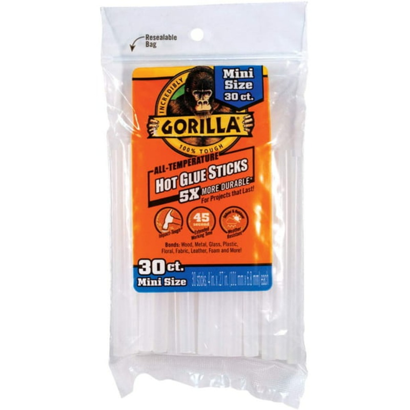 Mini Hot Glue Sticks – 30 Count