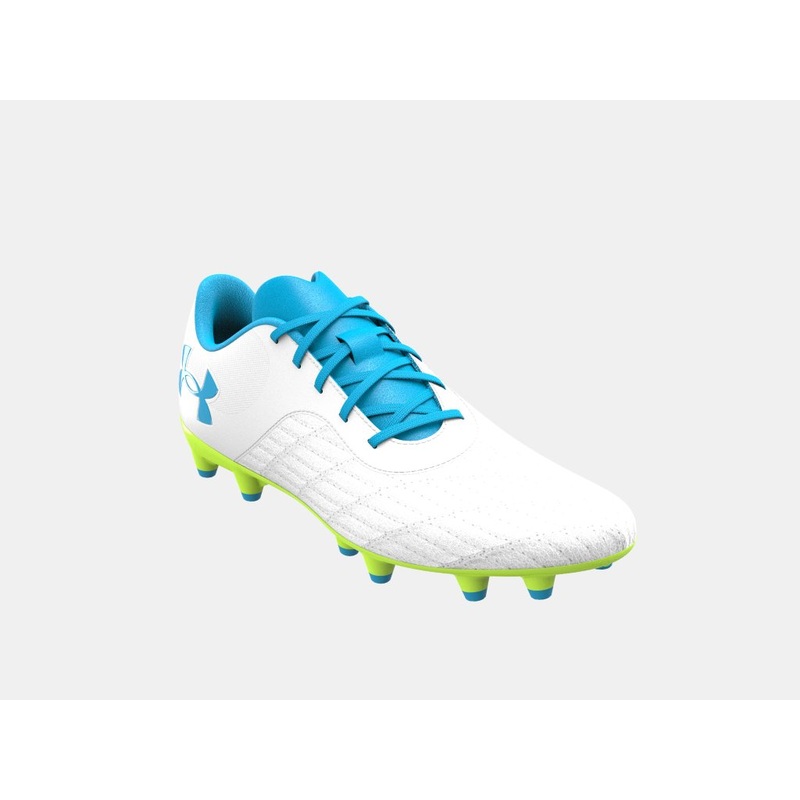 Unisex Adults’ UA Magnetico Select 3 FG Soccer Cleat – White/High Vis Yellow/Capri