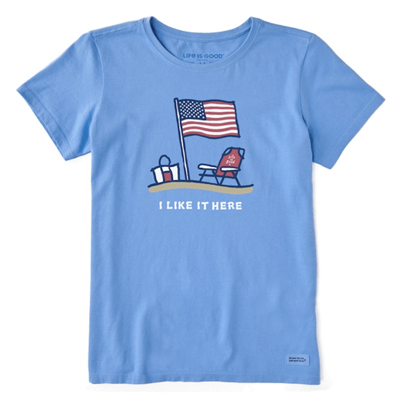 Women’s I Like it Here America Crusher Tee
