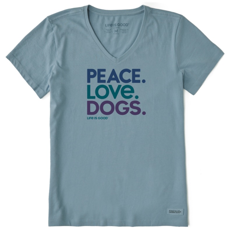 Women’s Peace Love Dogs Crusher Vee