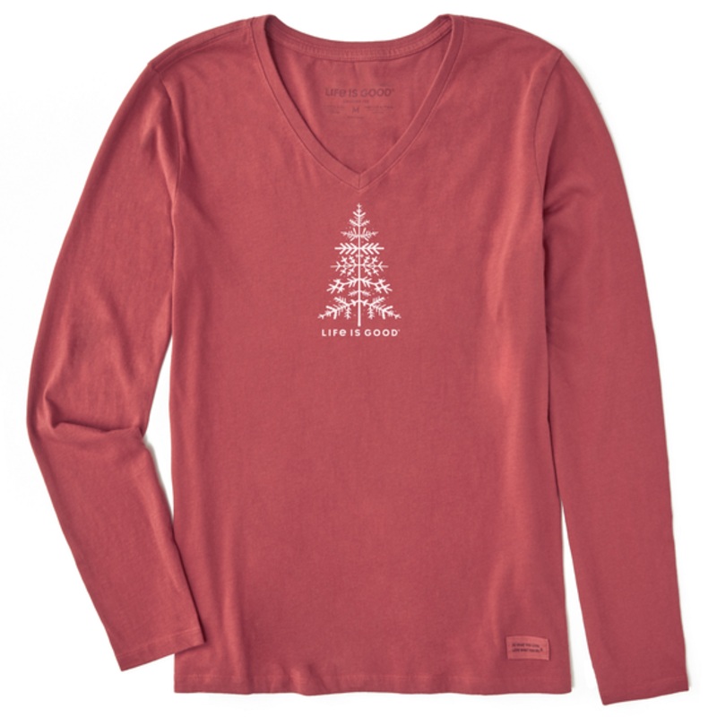 Women’s Winter Tree Long Sleeve Crusher Vee