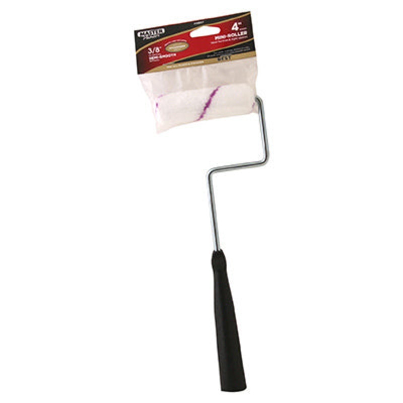 4 in. x 3/8 in. Mini Paint Roller Cover and Frame – Microfiber