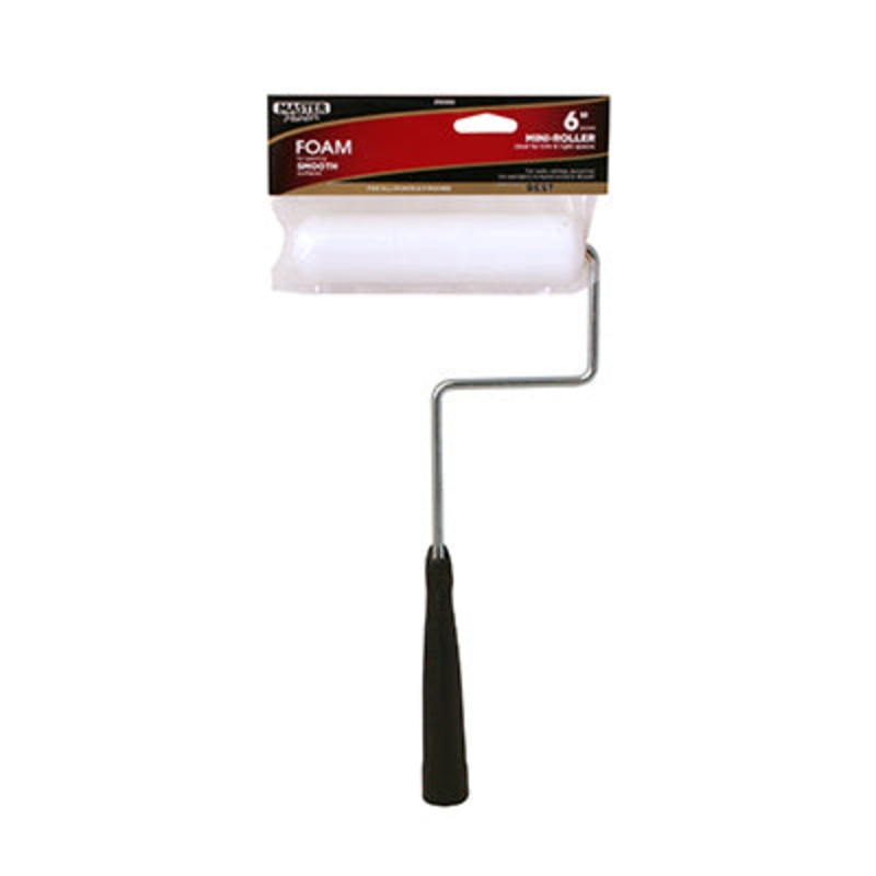 6-1/2 in. Mini Paint Roller Cover and Frame – High-Density Foam