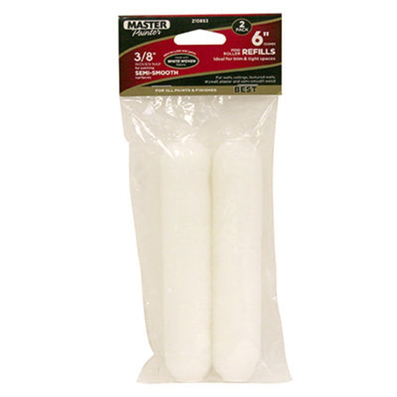 6 in. x 3/8 in. Paint Roller Covers – Woven – 2 PACK