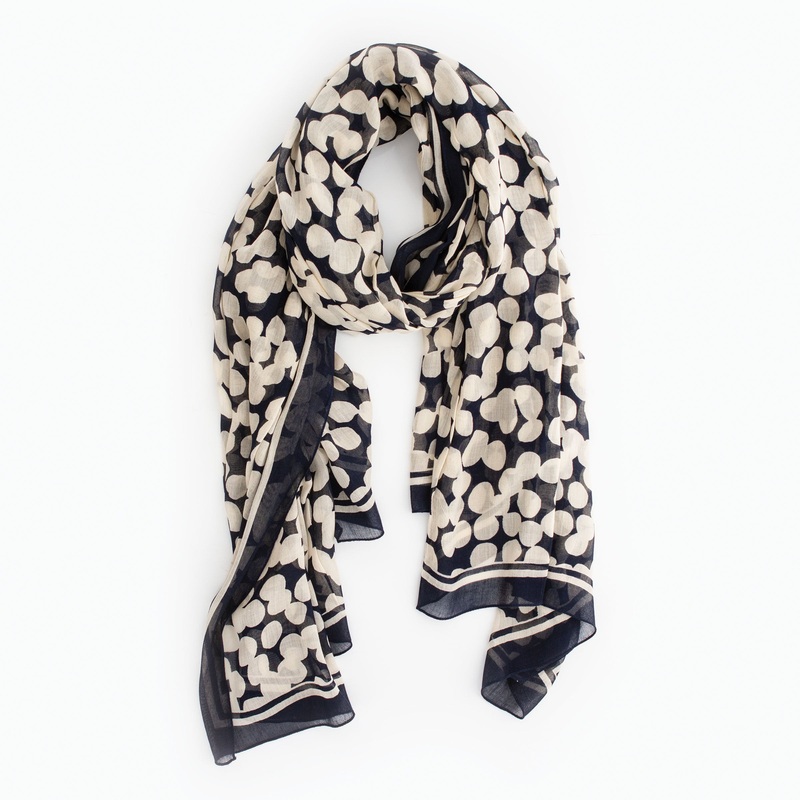 Dots On Dots Scarf|Sky captain|O/S