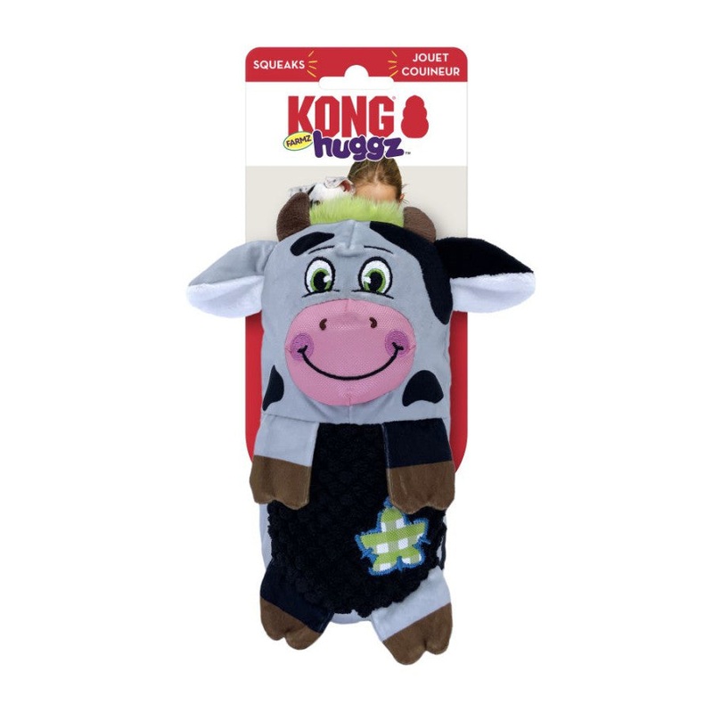 Huggz Farmz Cow Dog Toy, Large