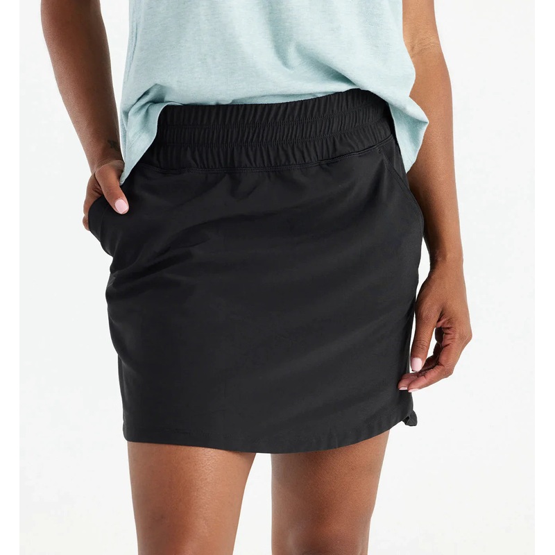 Women’s Pull-on Breeze Skirt|Black|Sabal green|XS|SM|M|L|XL|XXL